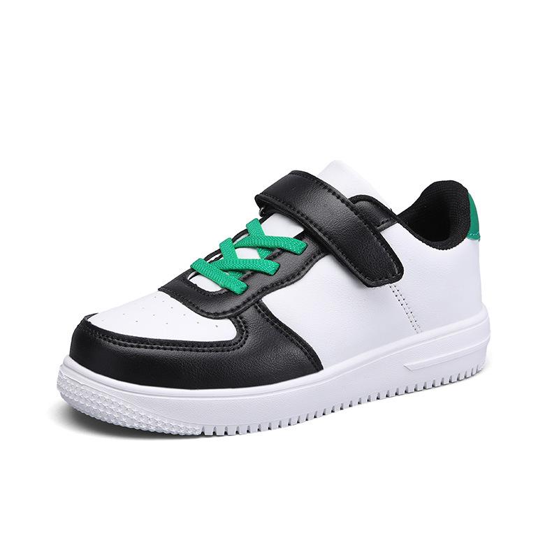 Board shoes children middle and older children students versatile breathable white shoes waterproof sports shoes leather surface new girls 2025 boys