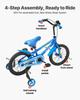 Kids Bike 45.72 cm BMX Style Children Bicycle for Boys & Girls Aged 5-10
