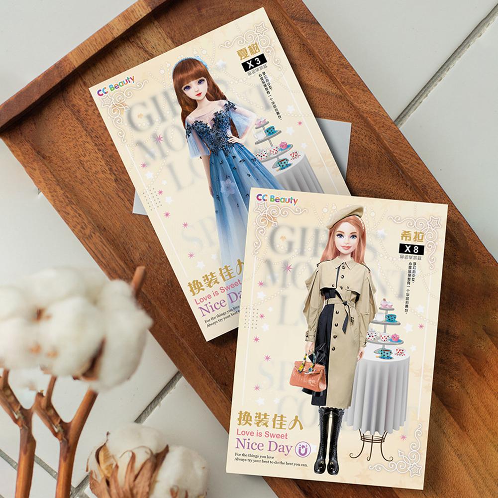 Magnetic Dress Up Dolls Puzzle Toy Safe Harmless Princess Doll For Girls Princess Dress Up Paper Doll Pretend Play Set Kids Gift