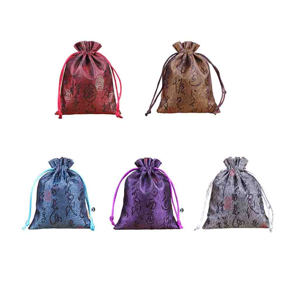 Stickerei Duftsäckchen Segnungen Kordelzug Geschenke Aufbewahrungstasche Büro Wohnzimmer Hängend Fenster Rückansicht Anhänger