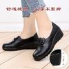 Mom shoes spring and autumn elderly leather shoes women middle and old single shoes middle heel non-slip soft sole work shoes thick sole wedge heel