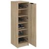 Flur Schuhschrank, Schuhschrank, Schuhschrank mit Türen zur Aufbewahrung, 30x35x100 cm Ingenieurholz