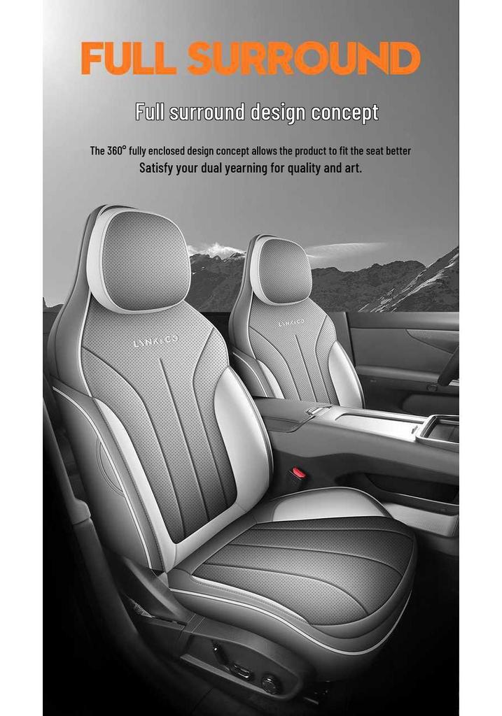 2026 Lynk & Co 07 Long Range All-Season Leather Car Seat Cover, Full Coverage.