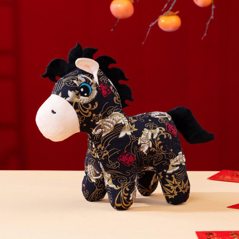 2026 Year of the Horse Zodiac Plush Mascot Doll - Ideal Gift for Annual Meetings 15 cm