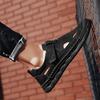Summer Men's Leather Sandals Breathable Outdoor Hollow Beach Sandals Men's Casual Shoes