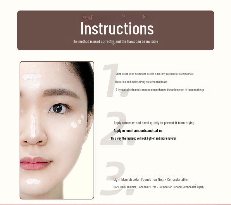 TREECHADA Traceless Concealer: Deckt Flecken, Augenringe und Aknenarben ab und hellt gleichzeitig die Haut auf.