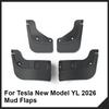 Fender For Tesla Model YL 2026 Mud Flaps Splash Guard Flap 6-Seater YL Fenders Anti-Snow Anti-Sand Front Rear TPE Car Protection