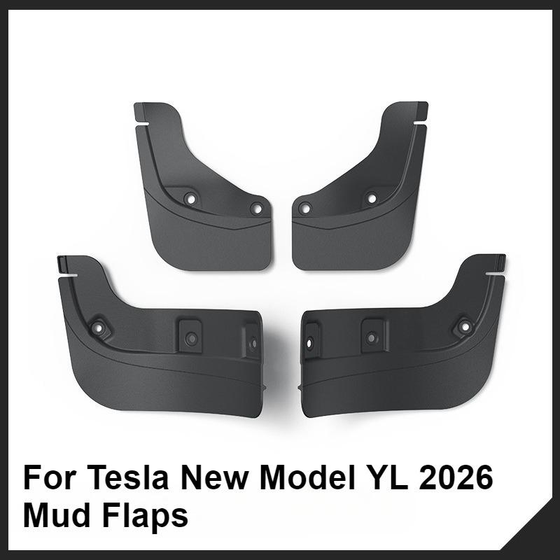 Fender For Tesla Model YL 2026 Mud Flaps Splash Guard Flap 6-Seater YL Fenders Anti-Snow Anti-Sand Front Rear TPE Car Protection
