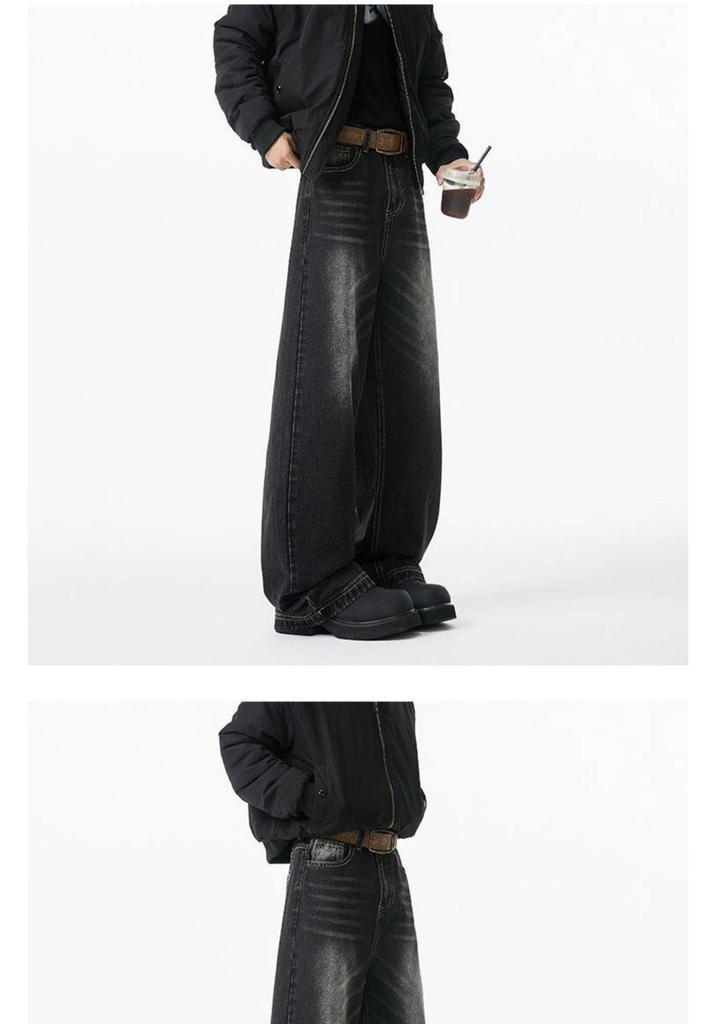 Jeans larghi CleanFit da uomo Estate 2025 - Pantaloni dritti stile American High Street