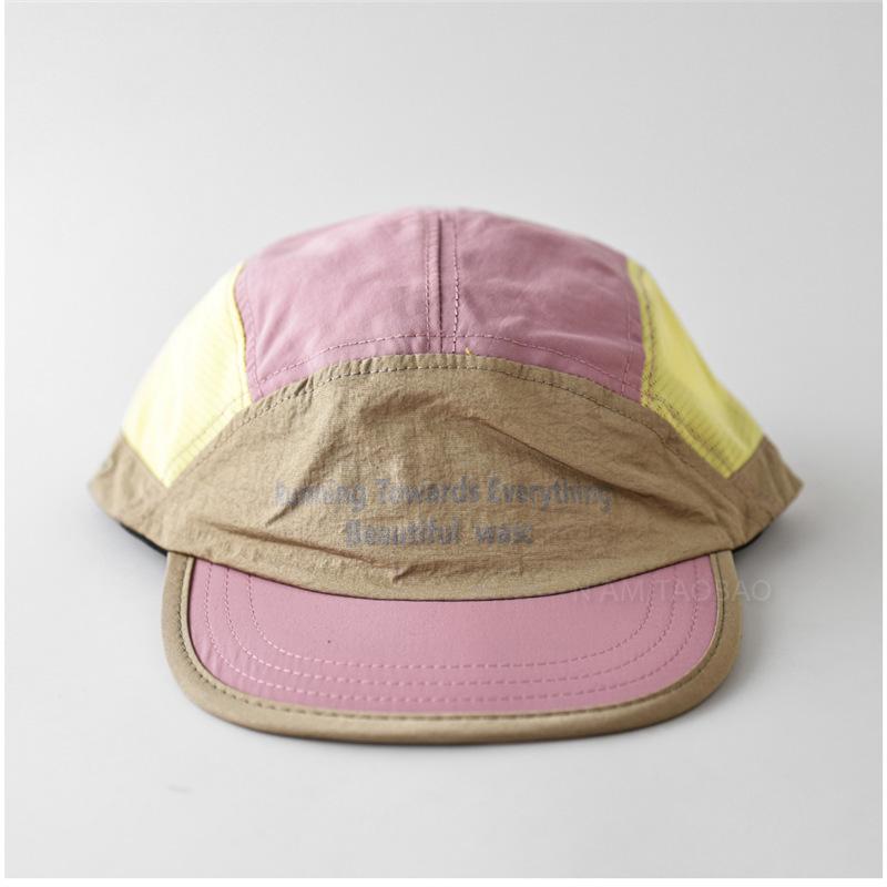 Fashion Hat summer new dopamine color matching quick-drying flat-brimmed baseball cap for men and women couples fashion trend versatile sun hat