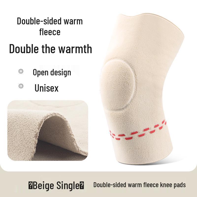 Double-Sided Fleece Knee Warmers: Velvet Thickening for Heat Storage and Cold Protection