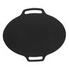 Korean Grill Pan with Non Stick 6 Layer Coating for Gas Cooker Round Double Handle BBQ Griddle for
