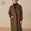 Women's 90% Wool 10% Cashmere Long Winter Coat