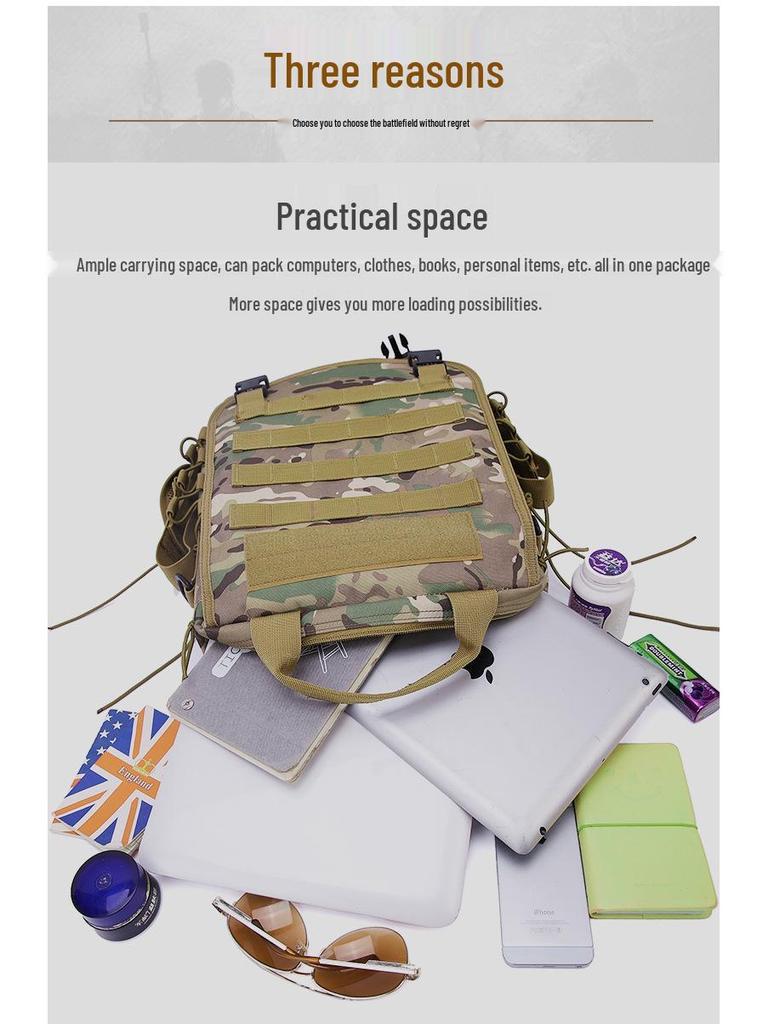 Camouflage Tactical Backpack: Multifunctional Military-Style Shoulder/Messenger Bag, Laptop & Waist Bag
