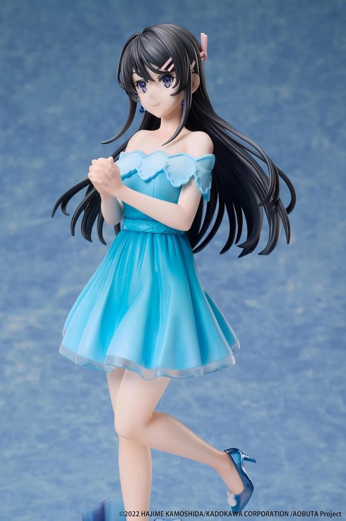 Elcoco Rascal Does Not Dream of Schoolgirl Mai Sakurajima Jewel Figure Ver. 1/7