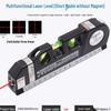 Multifunctional Laser Infrared Level with Crosshair, Measuring Tape & High-Precision Ruler