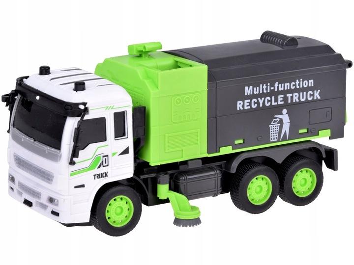 Auto Śmieciarka + Światło Autko Zdalnie Sterowane Pilotem Rc0684