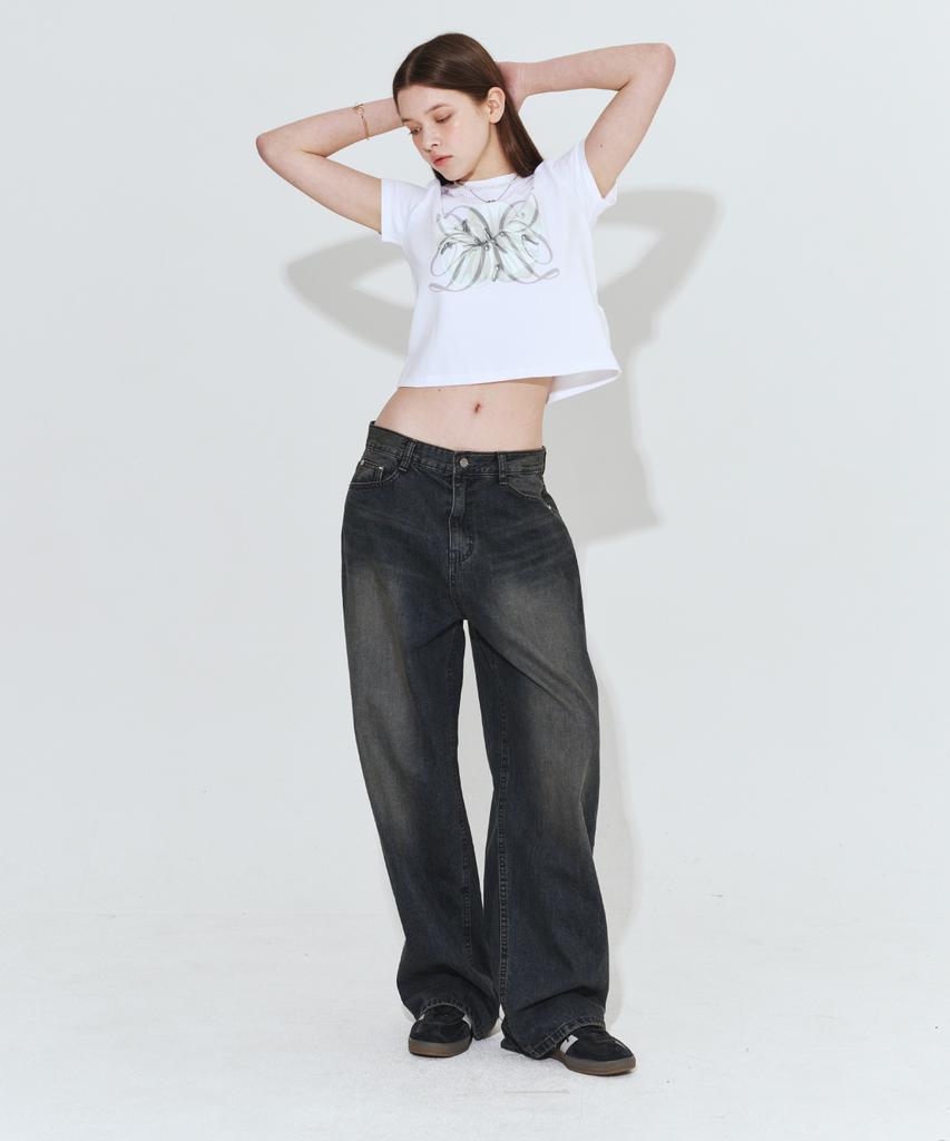 Damiswi Flower D Logo T-Shirt_White
