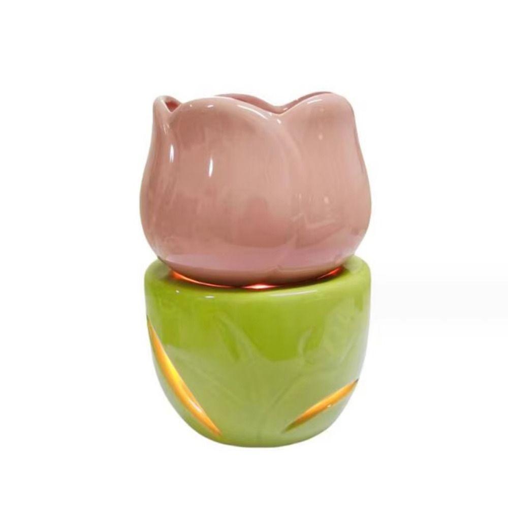 Chic Flower Shape Aromatherapy Stove Ceramic Candle Wax Melter INS Unique Fragrance Warmer  Bedroom