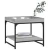 VidaXL Coffee Table Sonoma Grey 49.5x49.5x45 Cm Engineered Wood 832811