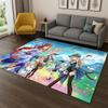 New Genshin Impact Cartoon Game Carpet Rug for Bedroom Living Room Sofa Playroom Doormat Home Decor,Kid Area Rug Non-slip Gift