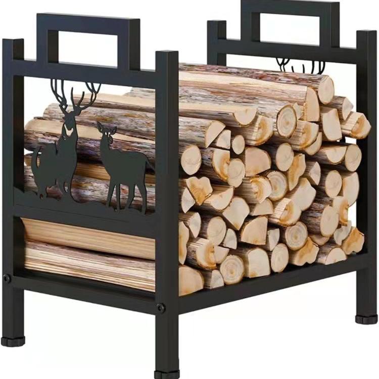 Outdoor Camping and Indoor Firewood Storage Rack