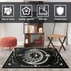 Moon and Snake Boho Area Rug, Non Slip Bohemian Design Rugs for Bedroom Living Room,Gothic Style Stars Floor Mat Pad Area Carpet