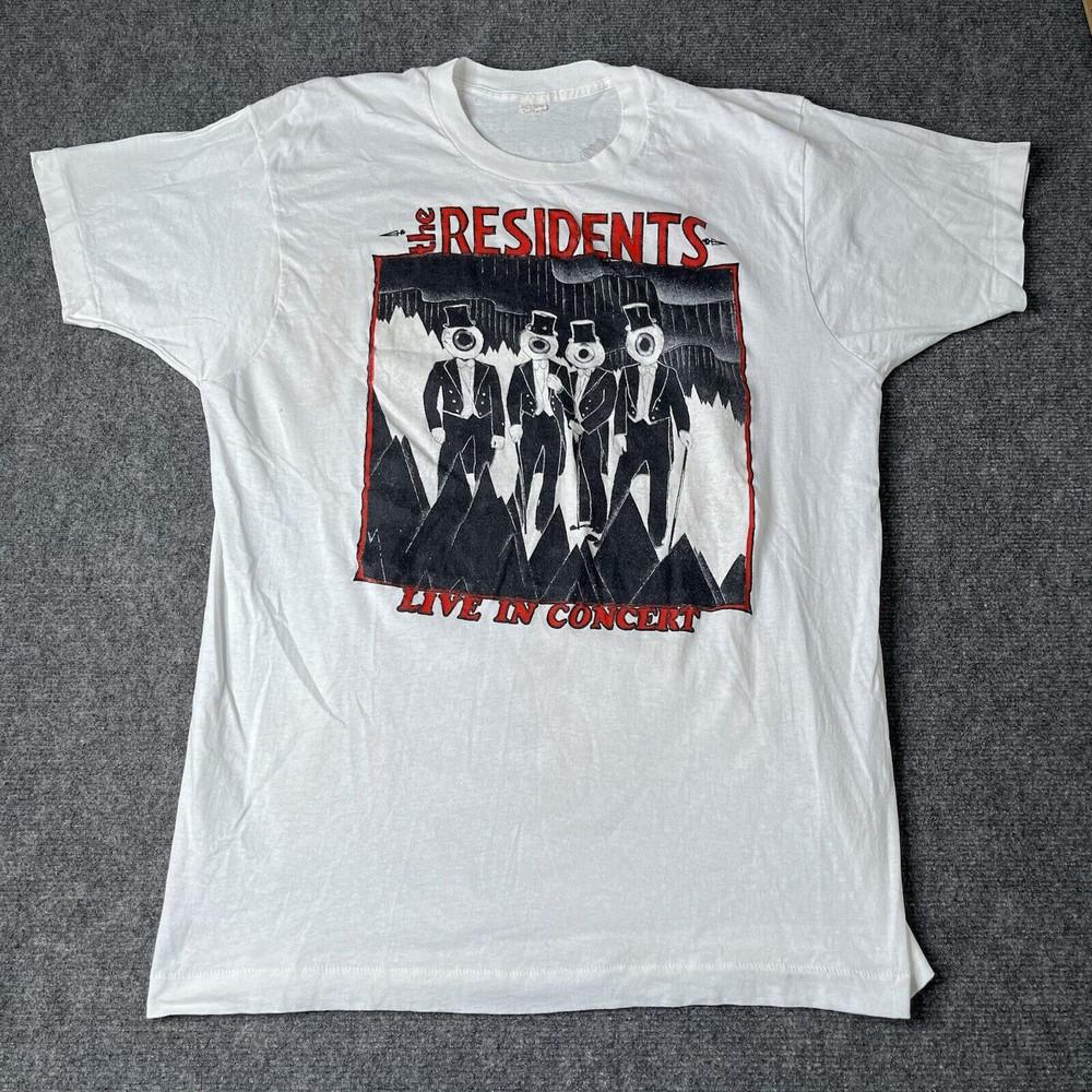 Rare! The Residents Live in Concert shirt Tour Gift Fan S to 5XL Unisex T-Shirt L