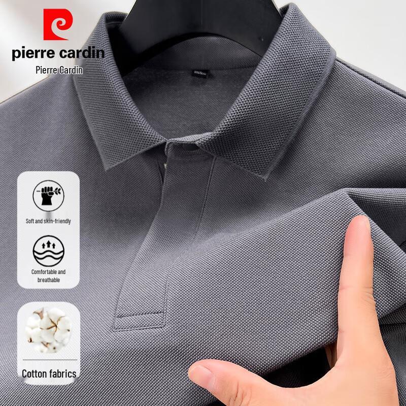 Pierre Cardin Men s 100% Cotton Long Sleeve Polo Shirt M