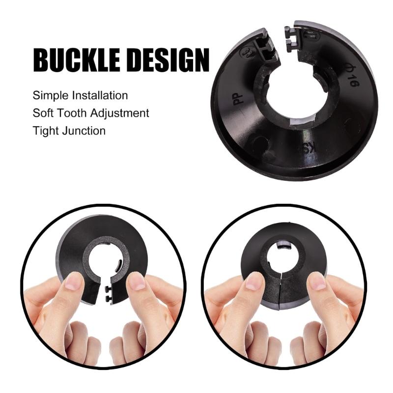 8Pcs Water Pipe Wall Cover Escutcheon Collar Radiator Wall Pipe Tube Decoration For Plumbing And Heating Pipe Enduring