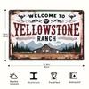 Yellowstone Ranch Humor Vintage Metallblechschild - Langlebige Eisen-Wandkunst für Zuhause, Garage, Bar-Dekor - Einzigartige Geschenkidee, Einfach zu H