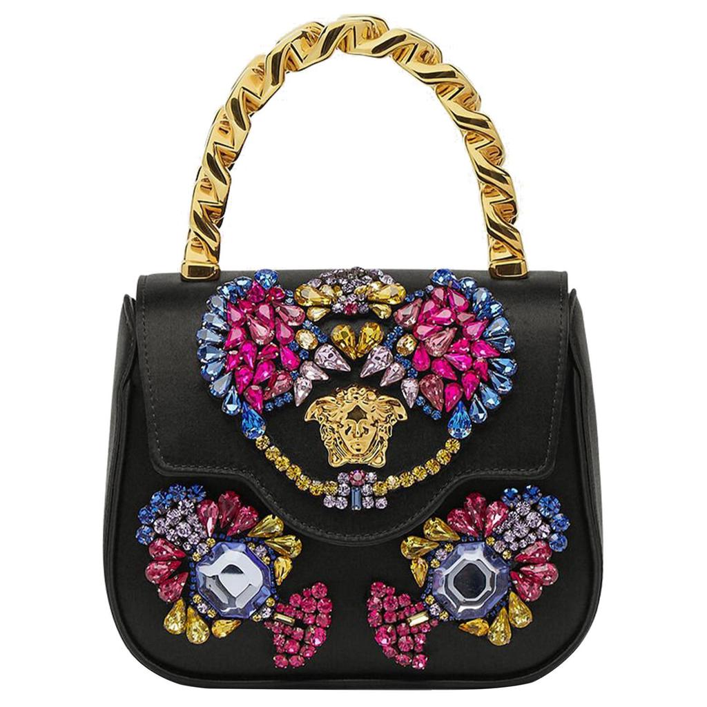 Versace La Medusa Mini-Tasche Schwarz/Gold Damen-Taschen 1003016-1A04293-1B00V