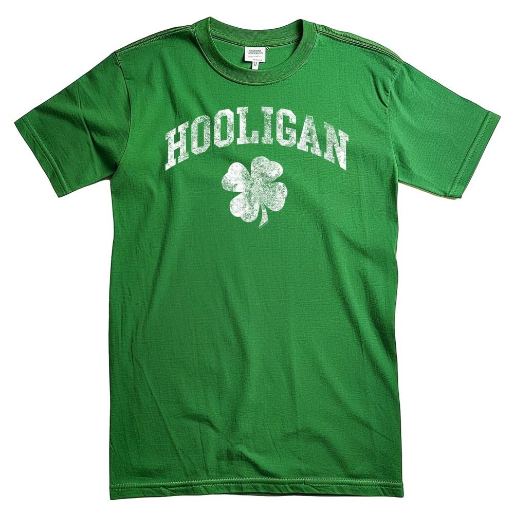 Hooligan Shamrock St Patrick's Day T-shirt For Men and Women Shirt Top