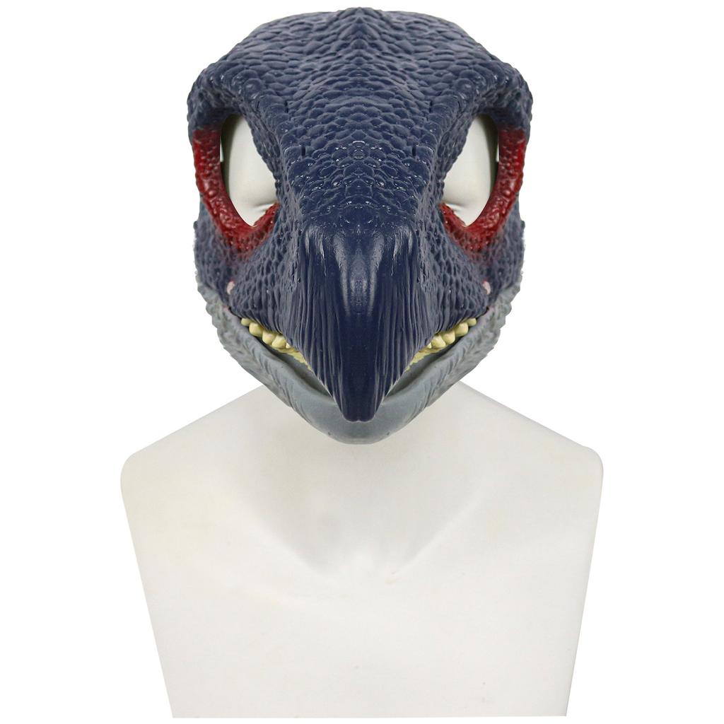Dinosaur Mask Moving Jaw Movable Halloween Decor Tyrannosaurus Rex Mask Open Mouth Lifelike Dragon Latex Mask For Adult Gifts