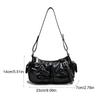 Multiple Pockets Bow Crossbody Bag Y2K Women Handbag Portable PU Leather Underarm Bag  Outdoor