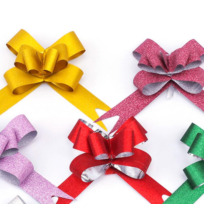 50 STK Trekkbånd Lyse Blandede Farger Belagt Ett Trekk Støping Symmetrisk Utsøkt Håndverk for