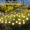 LED Solar Firefly Lawn Lights Outdoor Wind-Driven Garden Plug Lamp Waterproof for Yard Pathway Festival Christmas Decor Lighting