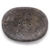 Marble Soap Dish Oval Grey