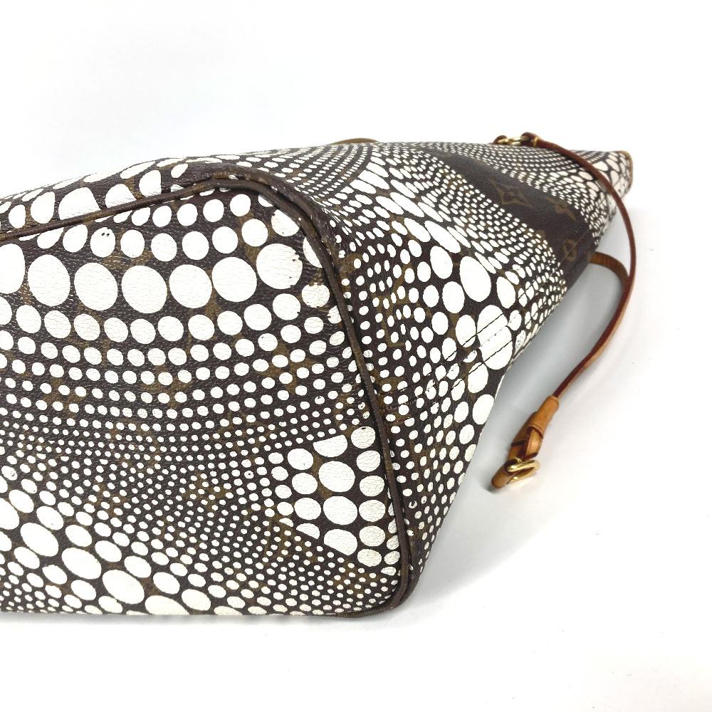 Louis Vuitton M40684 Pumpkin Dot Neverfull MM Yayoi Kusama Tote Bag Shoulder Bag