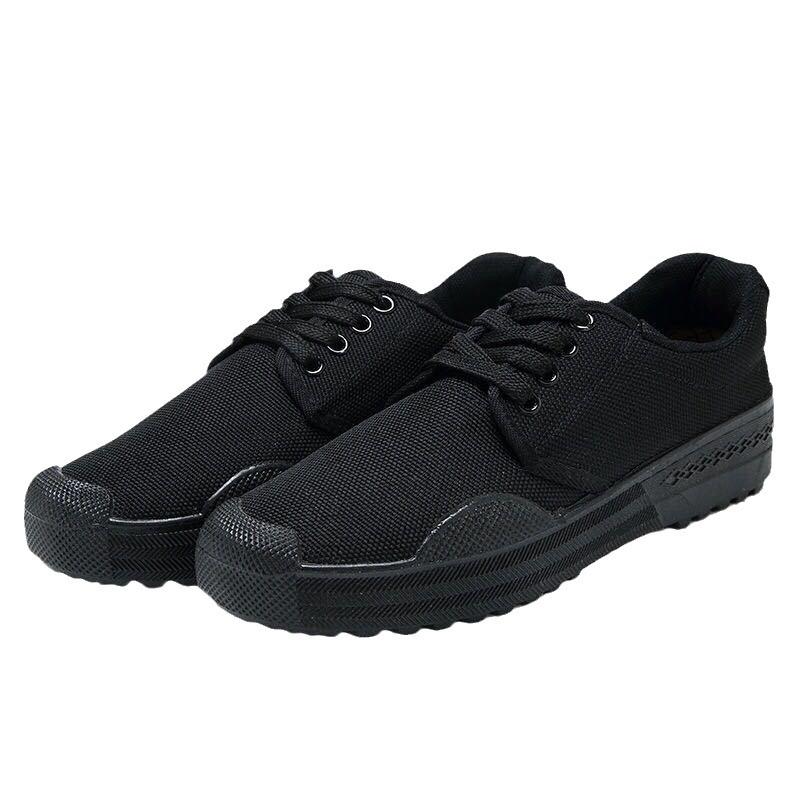 Rubber sole liberation shoes men and women working farmland shoes outdoor labor insurance low-top canvas training military training shoes
