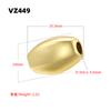 Unique Round and Heart-Shaped 3D Spacer Beads, Gold-Plated Brass Metal Beads DIY Crafting Supplies for Necklaces Bracelets:VZ446