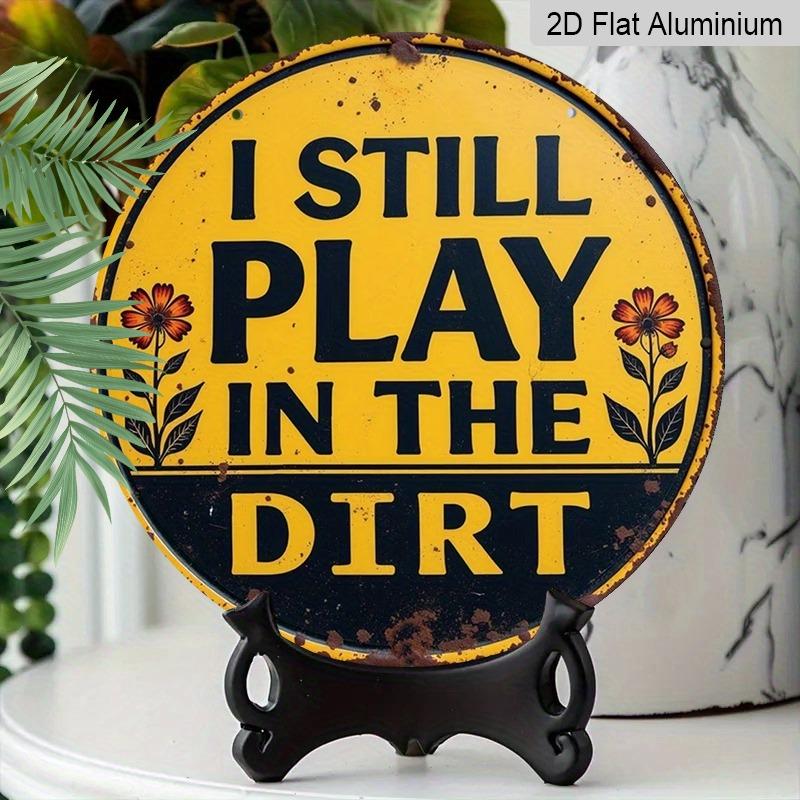 2D Flat Aluminum Sign Featuring A Humorous Design in Yellow and Black, Measuring 7.87 X 7.87 Inches. Perfect for Home Decor, Bedroom Decor, Bars