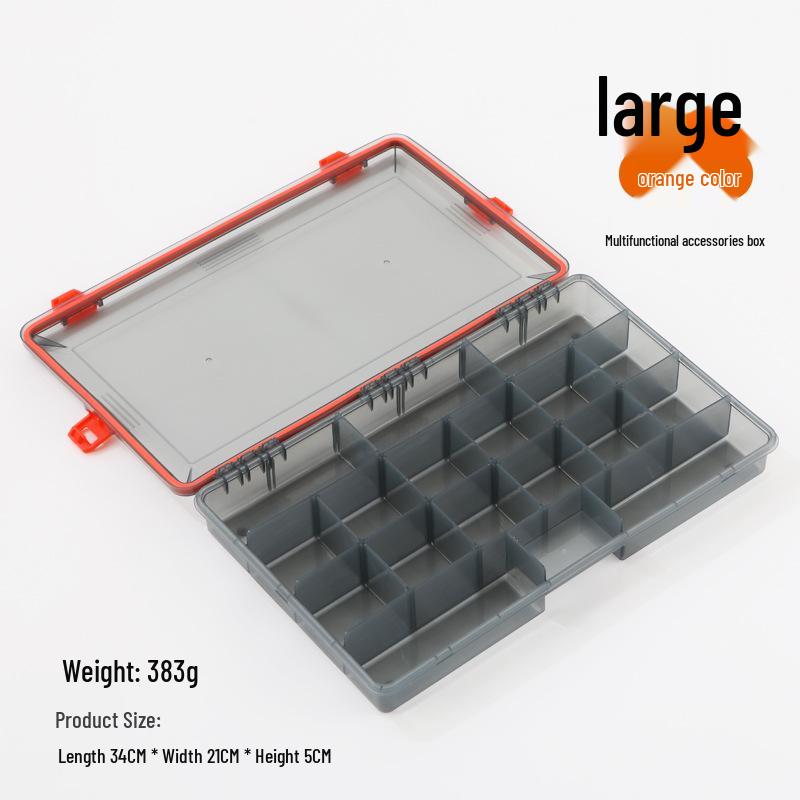 Transparente mehrschichtige Aufbewahrungsbox für Thunder Frog Köder & Angelzubehör