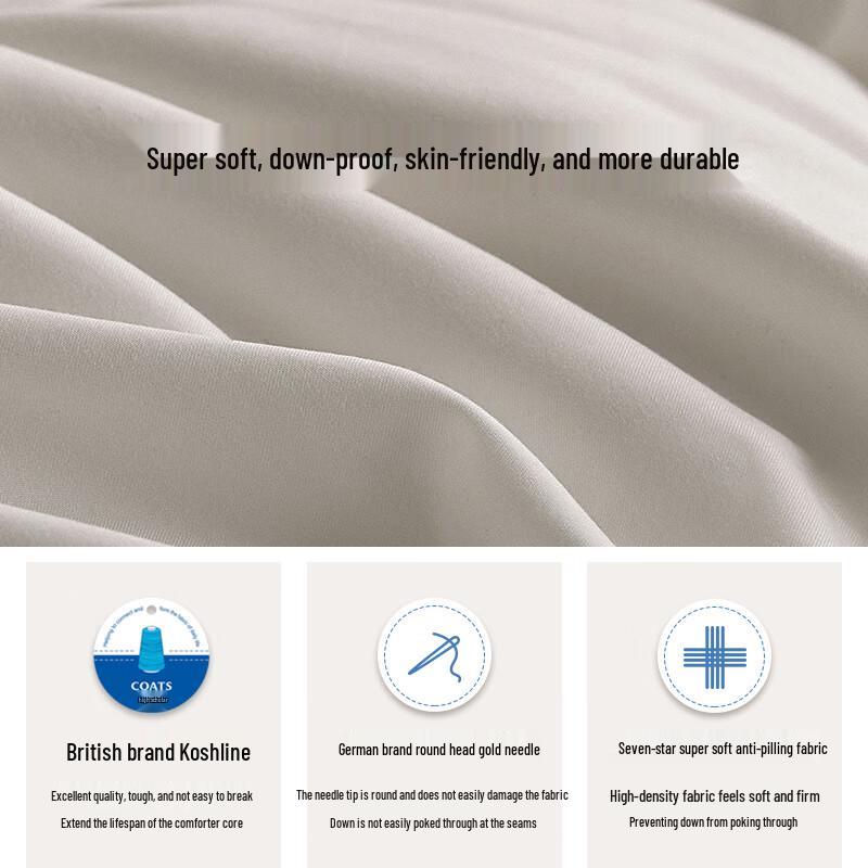 LOVO Premium White Goose Down Winter Comforter