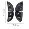 Car Left Right Steering Wheel Buttons Switch For S-Class W220 1998-2005 CL W215 1999-2006 Gray Replacement