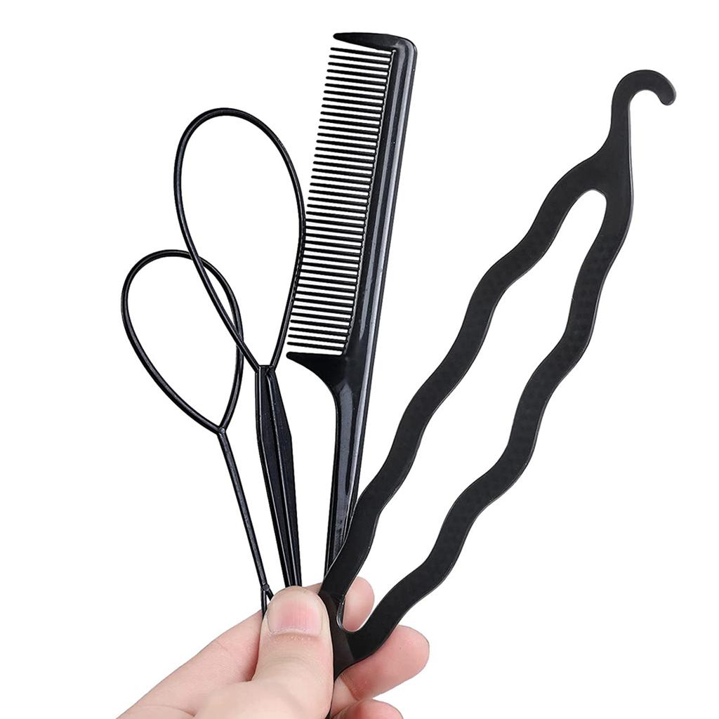 4 Pcs Hair Braiding Tool, DIY Hair Styling Tool, Braid Tool Loop for Hair Braid Styling