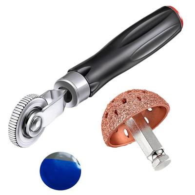 38/42 mm Reifenreparatur-Flicken-Werkzeugsatz, Reifenflickenrolle mit Reifenradreparatur-Schleifkopf, Polierscheibe für Luftreifenpuffer