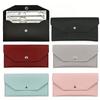1 Lady Wallet, Reusable Money Clip, Cash and Card Holder, Envelope Organizer with Card Slot, Portable Leather Wallet