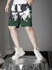 European Trendy Brand Plaid Printed Shorts for Men, Summer 2025 New Style, Men's Trendy Casual Pants, Beach Shorts