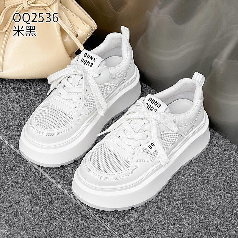

Gauze board shoes summer new casual leather thick sole small breathable suction film bottom 34
